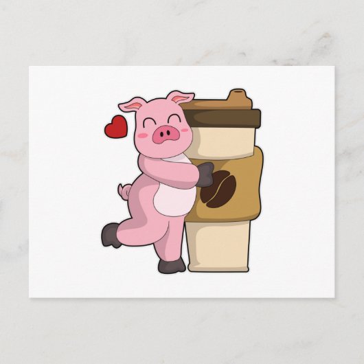 Speel met koffie briefkaart (Voorkant)