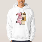Speel met koffie hoodie (Voorkant)