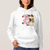 Speel met koffie hoodie (Voorkant)
