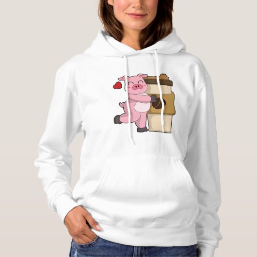 Speel met koffie hoodie (Voorkant)