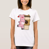 Speel met koffie t-shirt (Voorkant)