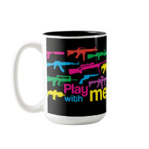 Speel met mij! mok - zwart-multicolor