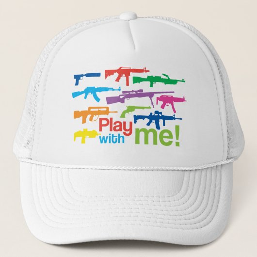 Speel met mij! -pet trucker pet (Voorkant)