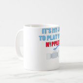 Speel met nipples Funny Plumber Gift Pipefitter Koffiemok (Voorkant links)
