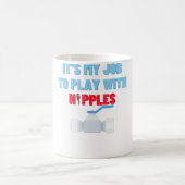 Speel met nipples Funny Plumber Gift Pipefitter Koffiemok (Center)