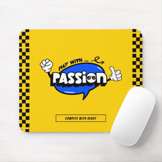 Speel Met Passie Motiverende Gaming Muismat (Met muis)