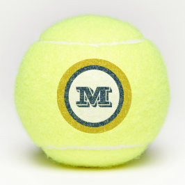 Speel met stijl Monogram Initiaal Sport Cadeau Tennisballen
