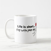 Speel met uw hond koffiemok (Links)