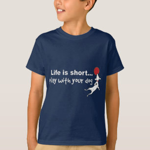 Speel met uw hond t-shirt