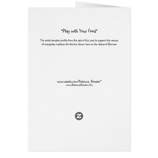 Speel met uw voedsel (Achterkant)