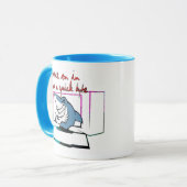 Speel met woorden mee voor een snelle byte Shark B Mok (Voorkant links)