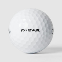 'Speel Mijn Spel' Motiverende Mantra Cadeau Golfballen