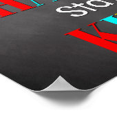 Speel mooi Inspirerend klaslokaal met hard werken Poster (Hoek)