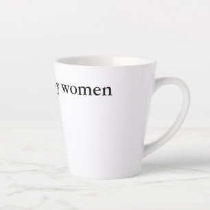 speel muziek van vrouwen latte mok 