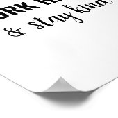 Speel Nice Kind afspeelkamer Onderwijs Poster (Hoek)