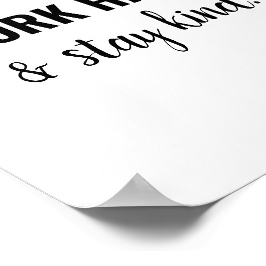 Speel Nice Kind afspeelkamer Onderwijs Poster (Hoek)