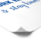 Speel Nice Kind afspeelkamer Onderwijs Poster (Hoek)