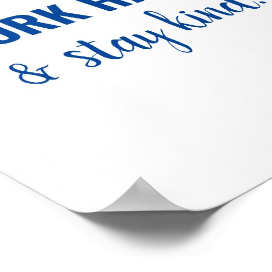 Speel Nice Kind afspeelkamer Onderwijs Poster (Hoek)