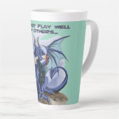 Speel niet goed met anderen Dragon Latte Mok (Rechterhoek)