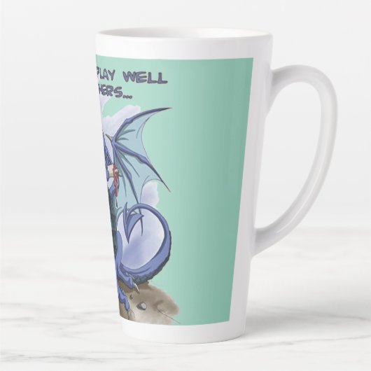 Speel niet goed met anderen Dragon Latte Mok (Rechts)