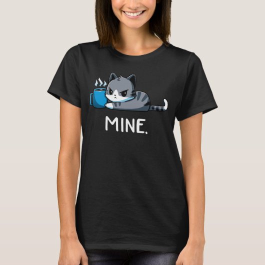 Speel niet met mij Bewaak je Java kat kitten Coff T-shirt (Voorkant)
