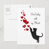 Speel niet met mijn hart briefkaart (Voorkant / Achterkant)