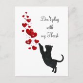 Speel niet met mijn hart briefkaart (Voorkant)