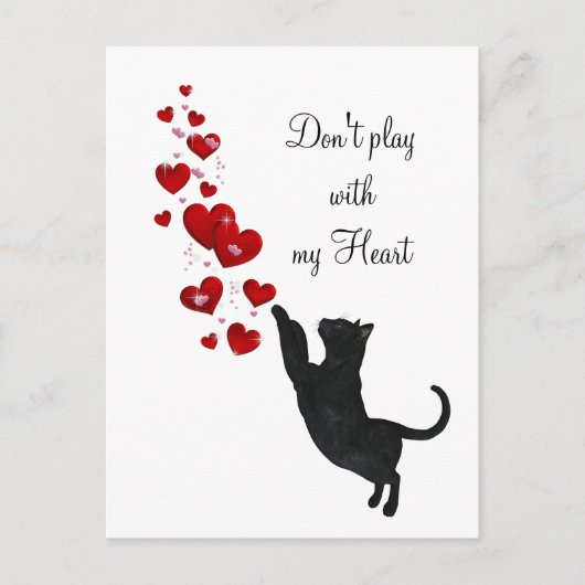 Speel niet met mijn hart briefkaart (Voorkant)