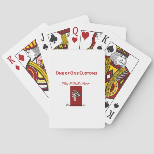 Speel nooit met mij pokerkaarten (Achterkant)