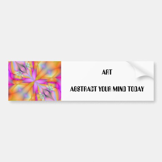 Speel op Fractal 2, ARTABSTRACT VANDAAG UW GEMACHT Bumpersticker (Voorkant)