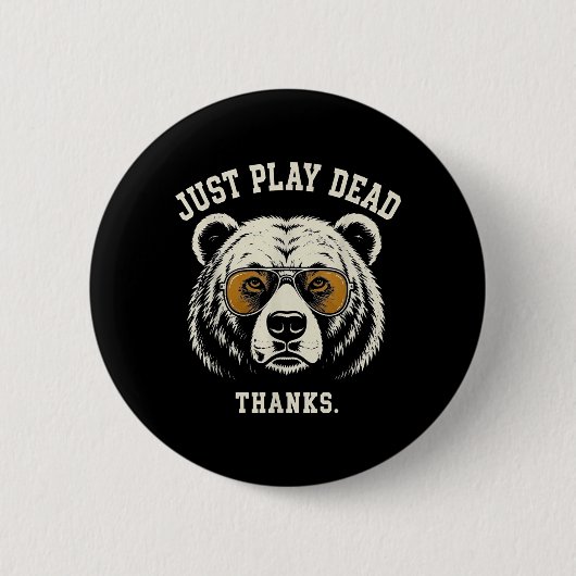 Speel Overheidsinstelling Bedankt Grappige Gly Bee Ronde Button 5,7 Cm (Voorkant)