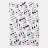 Speel pauze stop keuken handdoek (Verticaal)