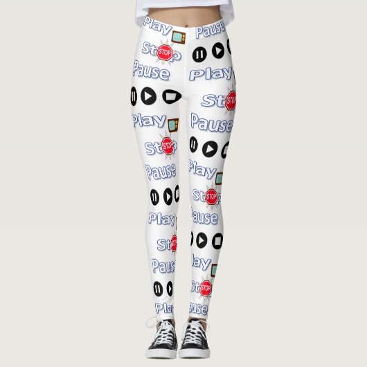 Speel Pauzeer Stop Leggings (Voorkant)