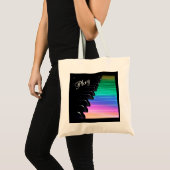 Speel Piano Rainbow Music Canvas tas (Voorkant (product))