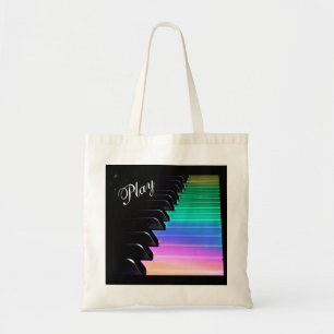 Speel Piano Rainbow Music Canvas tas
