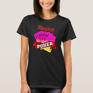 Speel poker en win miljarden t-shirt