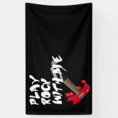 Speel Rock met mij Spandoek (Verticaal)