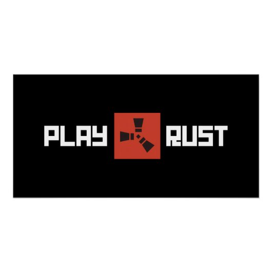 Speel Roest Logo Kunst Perfect Poster (Voorkant)