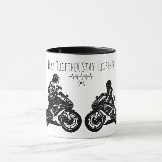 Speel Samen...Persoonlijke Motorfiets Mok (Midden)
