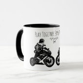 Speel Samen...Persoonlijke Motorfiets Mok (Voorkant links)