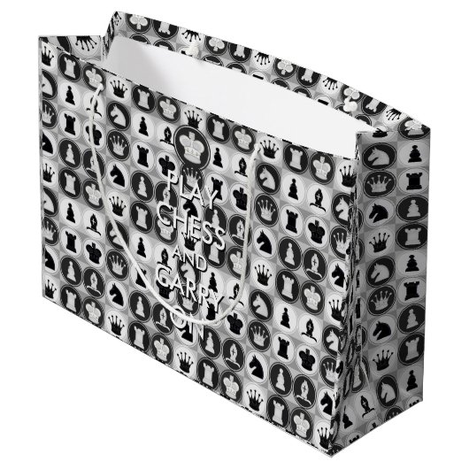 Speel schaak en draai door large cadeautasje (Achterkant Gekanteld)