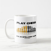 Speel schaak Het is een intelligent spel Koffiemok (Links)