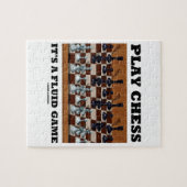 Speel schaap Het is een vloeiend spel (Chess Stere Legpuzzel (Horizontaal)