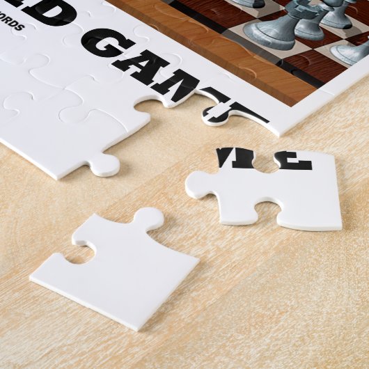 Speel schaap Het is een vloeiend spel (Chess Stere Legpuzzel (Zijkant)