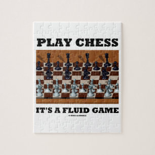Speel schaap Het is een vloeiend spel (Chess Stere Legpuzzel