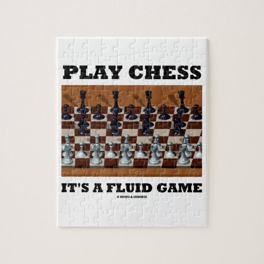 Speel schaap Het is een vloeiend spel (Chess Stere Legpuzzel (Verticaal)