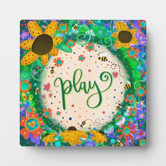 Speel schattig leuk grillig Kinder inspiratie Fotoplaat (Voorkant)