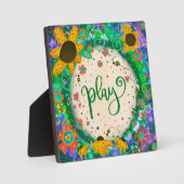 Speel schattig leuk grillig Kinder inspiratie Fotoplaat (Voorkant)