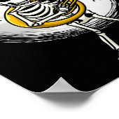 Speel Sousaphone Tuba Instrument Halloween Band Poster (Hoek)