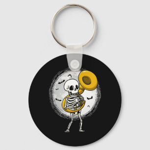 Speel Sousaphone Tuba Instrument Halloween Band Sleutelhanger